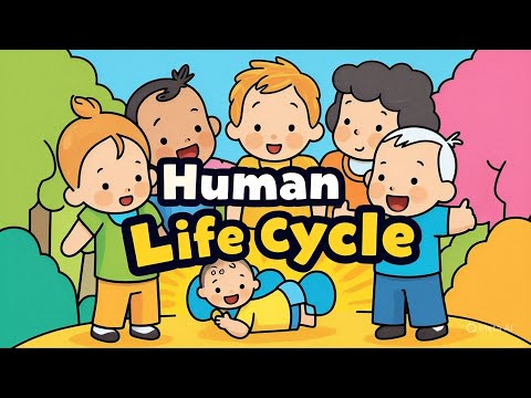 🧒 Human Life Cycle for Kids | From Baby to Grown-Up! #kidlearning #human