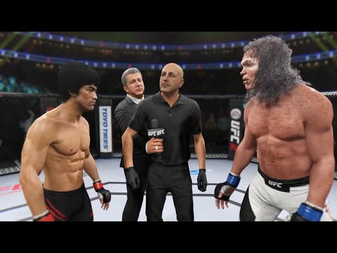 Bruce Lee vs. Old Wolf - EA Sports UFC 2 - Crazy UFC 👊🤪
