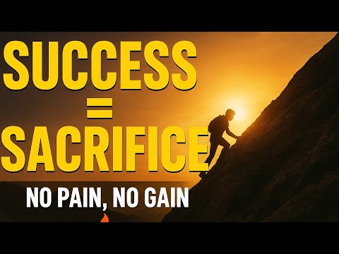 Success Requires Sacrifice | Powerful Motivational Quotes for Hard Work & Discipline