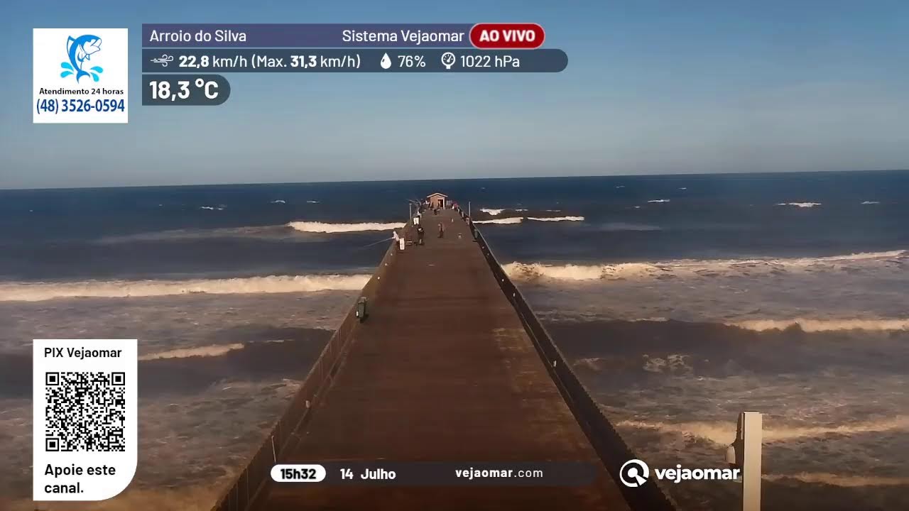 Live webcam view of Arroio do Silva Beach