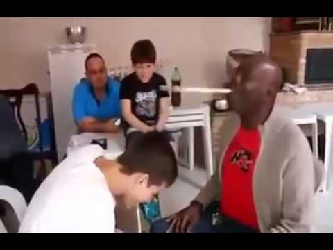 Ganhei uma colherada na cabeça