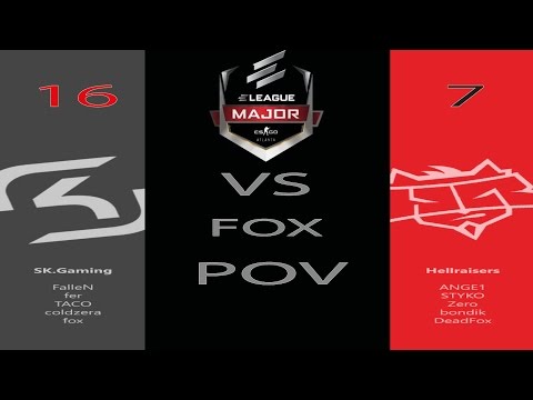 ELEAGUE MAJOR Sk vs hellraisers FOX pov ALL 17 KILLS