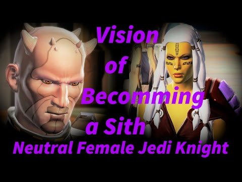 SWTOR Vision of Becoming a Sith (Neutral Female Jedi Knight)