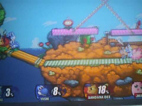 Super Smash Flash 2 Pichu & Yoshi VS Bandana Dee & JigglyPuff