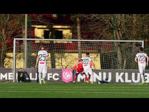 Nõmme Kalju vs Tartu Tammeka 5-1 06.05.17 Vitali Teleš tõrjub Eino Puri penalti 19´ ja karistuslöök