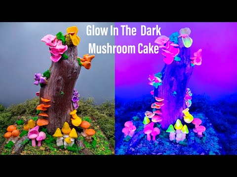 Glow In The Dark Mushroom Cake
