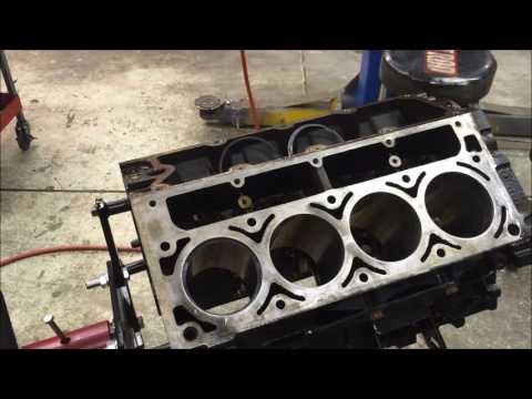 Twin turbo LS swap foxbody Mustang part 3A; setting up the ring gap on the 5.3