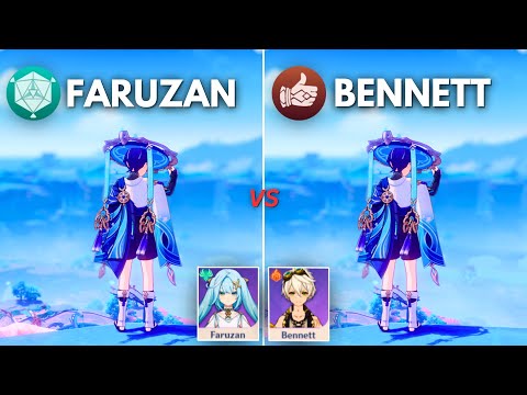 F2P Bennett vs Faruzan !! BEST Support for C0 WANDERER  ?? [ Genshin Impact ]