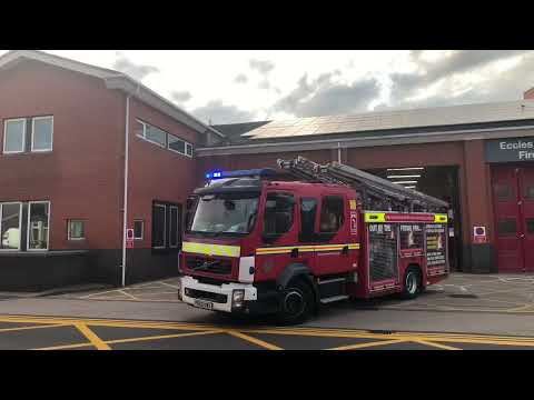 Eccles Fire Station Pump Turning Out!