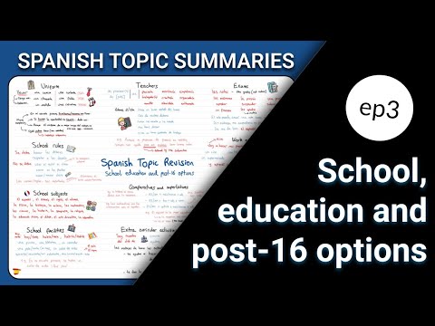 Spanish GCSE: School & Education Topic Revision