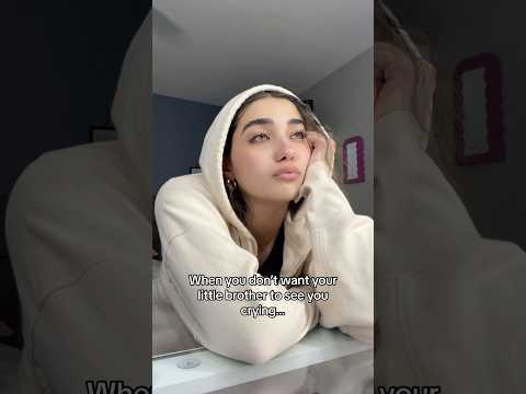 Can’t cry infront of brother… #real