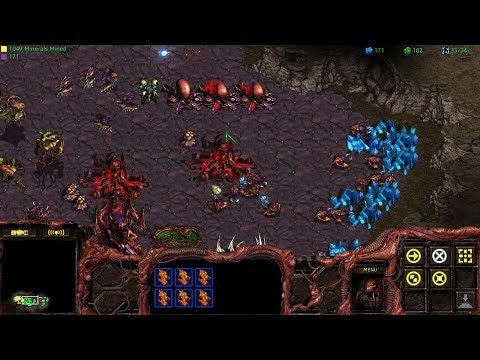 StarCraft: Remastered Co-op Campaign BW Zerg Mission 3 - The Kel-Morian Combine