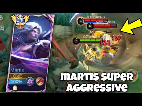 MARTIS PERFECT & SUPER AGGRESSIVE GAMEPLAY!!🔥😋 ( BEST BUILD 2025 ) MLBB