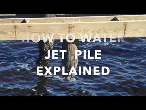 Water Jetting  PVC, Wood,  Concrete  Dock Piles