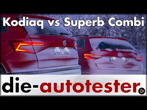 Skoda Kodiaq vs. Skoda Superb Combi - Die großen Skoda im Vergleich | Auto | Test | Deutsch