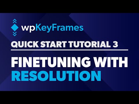 Quick Start Tutorial 3 - Finetuning with resolution