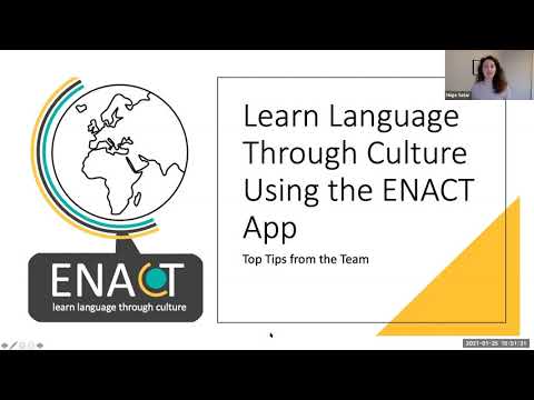 ENACT how to learn language through culture