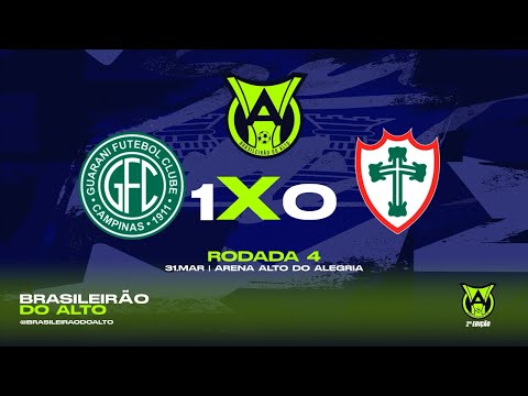 2ºTemp. 4ª RODADA:  GUARANI 1x0 PORTUGUESA