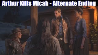 RDR2 Arthur beats Micah &amp; Survives (Fan Made Ending) - Red Dead Redemption 2 PS4 Pro
