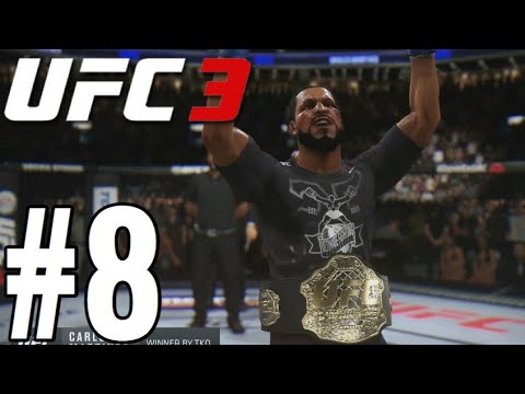 UFC 3 Career Mode Walkthrough Part 8 - TITLE FIGHT!
