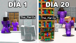 SOBREVIVÍ 20 DÍAS dentro de una BASE SECRETA de MINECRAFT SOBREVIVÍ 20 DÍAS dentro de una BASE SECRETA de MINECRAFT