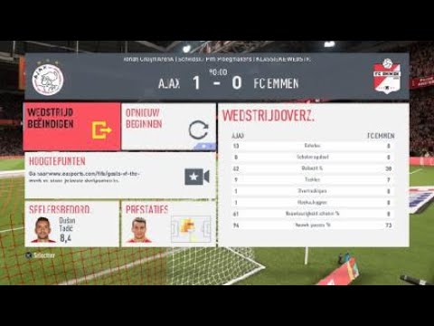 Ajax - FC Emmen (seizoen 2019 - 2020)