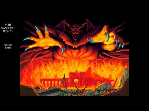 Ys III Wanderers from Ys / opening intro / Turbografx-CD TurboDuo 1991