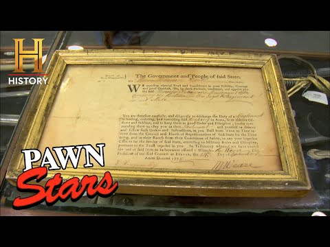 UNBELIEVABLE $1,000 American Revolution Commission (Season 4) | Pawn Stars