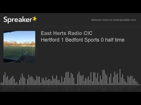 Hertford 1 Bedfont Sports 0 half time