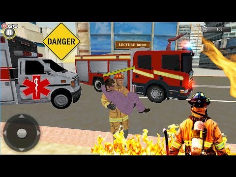 NY City Fire Fighter - Fire Truck Driver Games Simulator - Android Gameplay Video