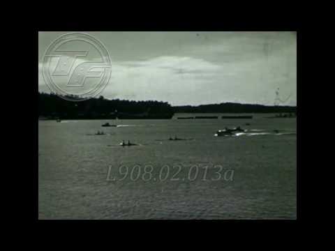 ROWING Men's Double Sculls 1952 Helsinki  Olympic Summer Games (Amateur Footage)