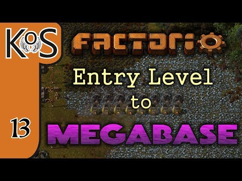 Factorio: Entry Level to Megabase Ep 13: BASE TRAIN STATION - Tutorial Series Gameplay