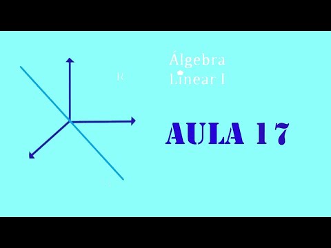 Álgebra Linear I - Aula 17: Base Ordenada e Dimensão
