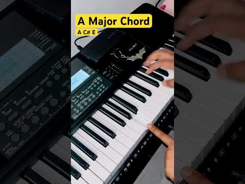 A Major Chord #piano #chords #learn #shorts #shortsfeed #pianochords #lessons #keyboard #tutorials