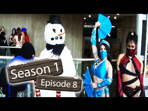 Funny Scary Snowman Hidden Camera Pranks Mortal Komabt