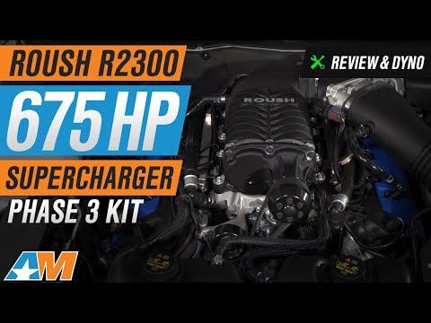 2011-2014 Mustang GT Roush R2300 675HP Supercharger - Phase 3 Kit Review & Dyno