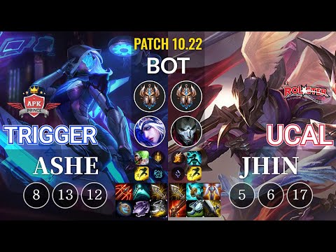 APK Trigger Ashe vs KT Ucal Jhin Bot - KR Patch 10.22