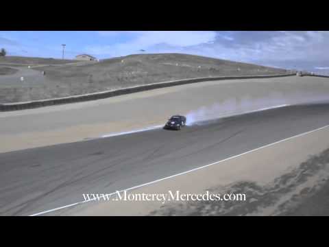 Mercedes-Benz C63 AMG Coupe on the Corkscrew at Laguna Seca