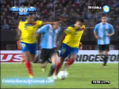 Argentina 4 Ecuador 0 Eliminatorias Brasil 2014 (Relato Pablo Ladaga)