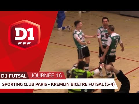 J16 : Sporting Club Paris - Kremlin Bicêtre Futsal (5-4)