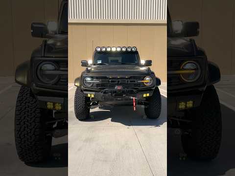 We took this Bronco Raptor to the next level with Bumpers, a Winch, and tons of LED Lighting!