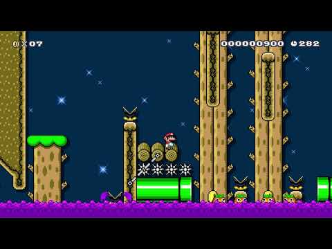Super Mario Maker 2 The Deep Poison Swamp Forrest by Marc1