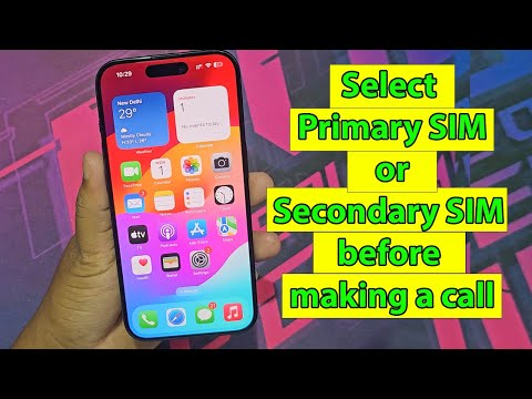 How to call from secondary sim in iphone