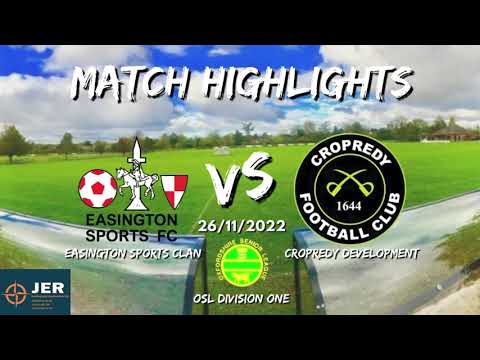Easington Sports Clan vs. Cropredy Devs - MATCH HIGHLIGHTS 26/11/2022