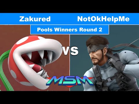 MSM Online 34 - Zakured (Plant) Vs. NotOkHelpMe (Snake) Pools Winners Round 2 - Smash Ultimate