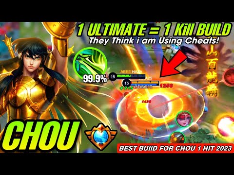 Try This Chou 1 ULTIMATE = 1 KILL BUILD!! | They Think i am Using CHEATS!🔥 ( Best Build 2023! )