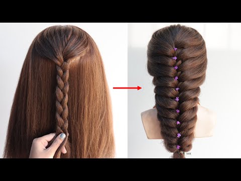 Attractive hairstyle for long hair girls | new unique...
