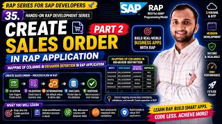 35. Create Sales Part 2 in RAP Application, Mapping of Columns in Behavior Definition in RAP Appl.