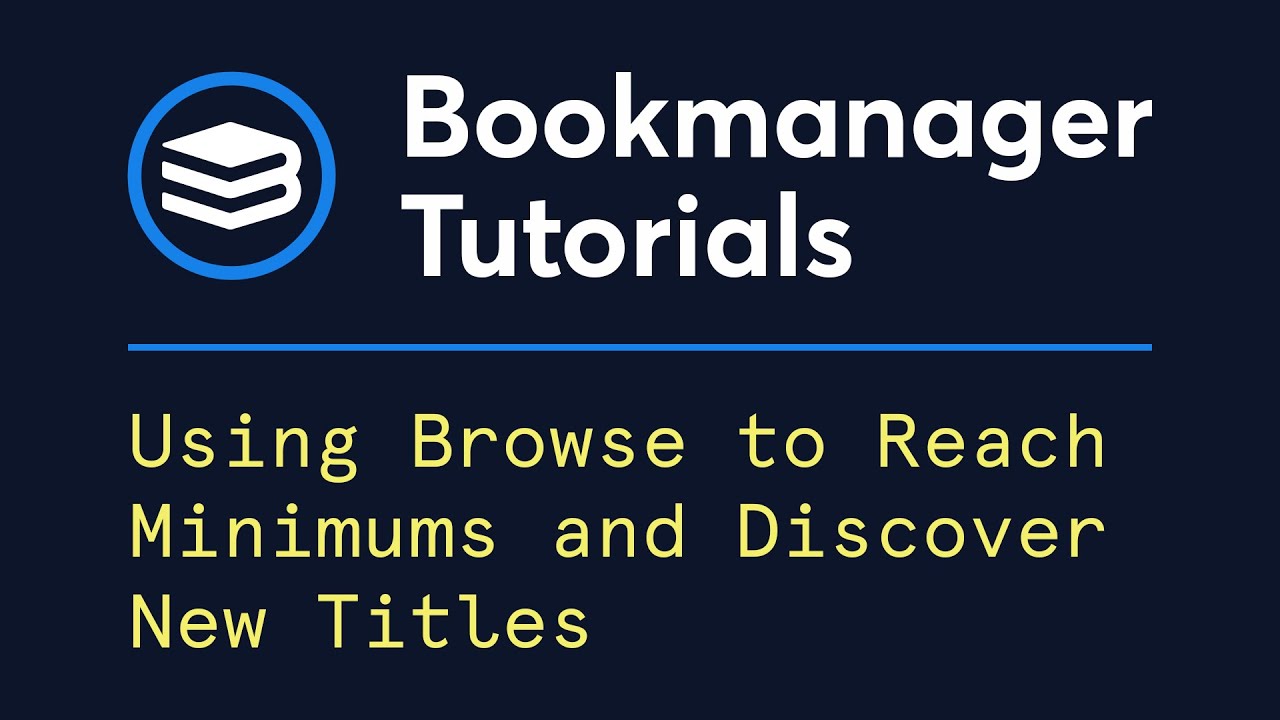 Bookmanager Tutorial - Quick Browse Overview
