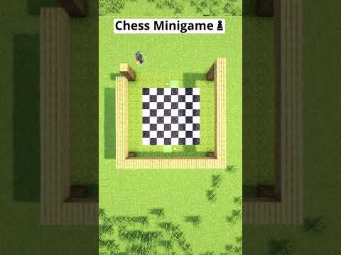 Minecraft Chess Minigame♟️(Does it actually WORK?) #Shorts
